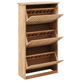 Shoe Storage Cabinet 55x20x104 Cm Solid Walnut Wood 43_247600