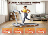 Everfit 3 in1 Treadmill Electric Walking Pad with Incline Foldable for Home Gym Silver TMILL-400H-INC-SI
