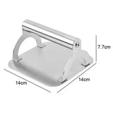 Stainless Steel Burger Press with Flat Base and Handle for Smash Burgers, Grills, Stovetops, Home V1189-LC-HW-00548