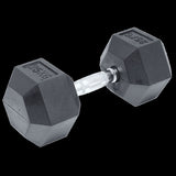 25KG Commercial Rubber Hex Dumbbell Gym Weight V63-794105