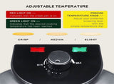 Versatile Electric Crepe Maker and Pancake Machine with Non-Stick Heating Plates, Stainless Steel V1341-ZY-G23XPDZL-SILVER