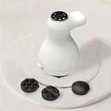 Portable Electric Massager, USB Rechargeable, 3-Head Fat-Pushing Massager with Red Light Heat for V1385-AMQ-WU-905-001