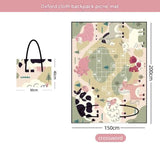 Pink 2-in-1 Oxford Picnic Blanket and Shoulder Bag - Foldable Outdoor Mat with Storage V888-ELOSUNG56192-5