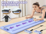 Foldable Pilates Board Reformer 4 in 1 Multifunctional Core Exercise Set Ab Trainer with Timer and V985-PILATESBOARDREFORMER
