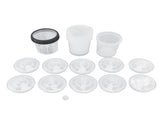 Disposable Paint Spray Cup Plastic Spray Paint Mixing Cup with Lids Painting Supplie 600ml V1294-YM0523-3114220033511