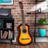 Karrera 34in Acoustic Childrens Wooden Guitar - Sunburst NC-34-SB
