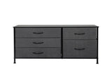 Levede Storage Cabinet Tower Chest Dark Grey CH1097-DG_NZ