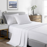 Royal Comfort Bamboo Cooling 2000TC Sheet Set - Double-White ABM-205625