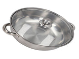 28cm/11.0in 2Layer Stainless Steel Steamer Pot Steaming Grid Cooking Pot with Handle V1294-YM0901-3118210244811