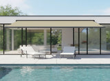 5.5m x 3.0m Retractable Folding Arm Awning Heavy Duty Full Cassette Motorised V63-835931