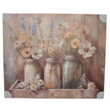 Flower Jars Scene On Canvas Textured Oil Painting Wall Art 94cm V637-07007FLW
