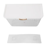 4L Wall Mounted Laundry Basket Dustproof Multifunction Wall Hanging Dirty Clothes Basket with Lid V1294-YM0901-3117240163411