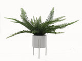 Wyatt Artificial Boston Fern in Ceramic Pot w Stand 56cm V637-45128FRN