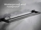 Towel Rack - 40 CM - Towel Bar - Bathroom Towel Rack - Bathroom Shelf - Double Bar - Self-Adhesive V1188-MS101-01688-1