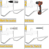 Ladder Hanger for Garage Wall, Ladder Storage Strollers and Folding Chair, Heavy Duty Lader Holder V1192-AZ-W-3493