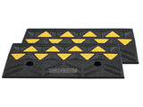 Rubber Curb Ramp 2 Pack, 11 cm Rise Height Heavy-Duty 15 tons Load Capacity Threshold Ramps, V952-SJDLYPDGB2197XYY7V0