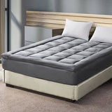 DreamZ Mattress Topper Bamboo Fibre King Single MT1002-BAMCHAR-KS-GY