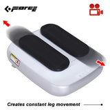 FORCE Portable Electric Circulation Leg Trainer Exerciser Machine With Remote Control Silver V891-ZY-LEGTRS-X1