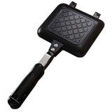Double-Sided Panini Maker Sandwich Maker, Non-Stick Waffle Griddle, Portable Baking Tray Aluminum V1369-AZ3-W-08660