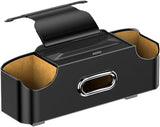 Car Backseat Organizer 3-in-1 Multifunctional Car Back Seat Storage with Drink Cup Holder Tissue V1258-DP02-F-415