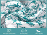 Blue Green Botanical Serenity Coverlet Bedspread Set V745-AC040013C04UA