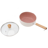 Non Stick Saucepan With Lid White Baby Complementary Food Small Pot Home Kitchen Instant Noodles V1294-YM0901-3113230192613