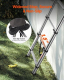 VEVOR Telescoping Ladder Stainless Steel Extension Step 3740mm Portable Ladders V952-SSTTNLSLK125UY2CLV0