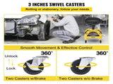 Rolling Garage Stool, 300LBS Capacity, Adjustable Height from 24 in to 28.7 in, Mechanic Seat with V952-HSGLJGCKXCDBDZBARV0