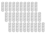 40pcs Heavy Duty Stainless Steel Mending Plates Flat Straight Brackets for Shelving Support V1369-AZ3-W-16859