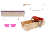 9PCS/Set 1200ml Silicone Soap Molds Kit Wood Bread Cutter DIY Soap Making Cutting Tool V1294-YM0901-3118210069211