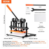 Leather Cutting Machine, 11 x 5.5 in Embossing Plate Manual Die Cutter, 0.47 in Pressure Stroke V952-SDSLPGYHJ28XE5XVZV0