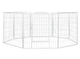 PaWz 8 Panel 48'' Pet Dog Playpen Puppy White 4kg chicken DO1005-48-WH_NZ