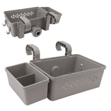 Poolside Storage Basket Swimming Pool Side Storage Containers Basket with Cup Holder V1294-YM0901-3111230189411
