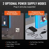 VEVOR LED Lighted Liquor Bottle Display Bar Shelf RF & App Control 1210 mm V952-KZXBGLED248RFXCBHV3