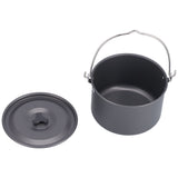 Outdoor Camping Pot Portable Aluminum Alloy Bonfire Hanging Pot with Lid Storage Bag for 68 People V1294-YM0714-3118210282611