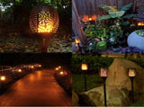 Solar Flame Lights Outdoor Lights Ground Plug Lights Simulation Torch Lights Waterproof V1294-YM0901-L6853-2