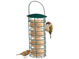 Suet Feeders for Outdoors Hanging Rustproof Metal Suet Holder Cylinder Feeder Portable V1192-AZ-W-10005