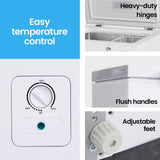 GECKO 100L Portable Chest Freezer, 12V/24V/240V for Motorhome and Caravan, White V219-CMPFRUGK10WA