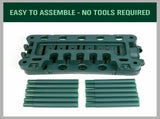 Rolling Garden Tools Storage Rack Long Short Handles Organizer Holders Fits 40 V465-669090