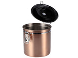 Stainless Steel Sealed Tank MoistureProof Coffee Bean Tea Storage Pot with Air Evacuation Valve V1294-YM0901-3118200183911