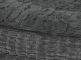 Pawz Orthopedic Plush Dog Bed Soft Washable Pet Bed Grey Cosy Cushion L Size PT1354-L-GY-AU