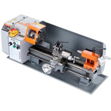 Metal Lathe Machine, 200 mm x 350 mm, Precision Benchtop Power Metal Lathe, 50-2500 RPM Continuously V952-TSJSCCYSDJ200ZM3GV3