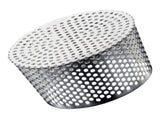 Plated Stainless Steel Floor Drain Cover, and -Resistant for Garage, Courtyard, and Outdoor Use V1369-AZ3-W-12206