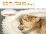Washable Notch Style Round Pet Bed, Plush Anti-Moisture Pet Sleeping Bed, Grey, Size M, V1221-XM-LB2827-GM115