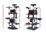 i.Pet Cat Tree 203cm Tower Scratching Post Scratcher Condo Trees House Bed Grey PET-CAT-PCTOP-GR