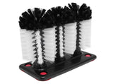 3 Heads Cup Brush Water Bottle Cleaning Brush Glass Cup Washer with Suction Base for Hotel Bar V1294-YM0901-3117250037611