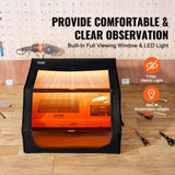 Laser Engraver Enclosure, 800 x 800 x 500 mm, Flame Retardant and Fireproof Protective Cover, with V952-JGDKJBHZJGDK5Z5H1V9
