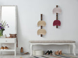 1 Piece Wall Mounted Wooden Hat Rack and Cap Holder, Brown V1237-MS-912-077