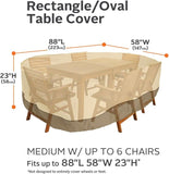 Patio Table & Chair Cover with Umbrella Hole Water-Resistant Outdoor Furniture Cover for V1107-CS-HWZYZ1