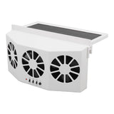 Solar Powered Car Cooler Large Wide Angle 3 Fans Deodorant Energy Saving Car Exhaust Ventilation Fan V1294-YM0716-3114220061411
